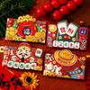 4Pcs Chinese  Year Money Envelope 2026 Horse Year Red Envelope Red Pocket Creative Cartoon Spring Festival Lucky Envelope