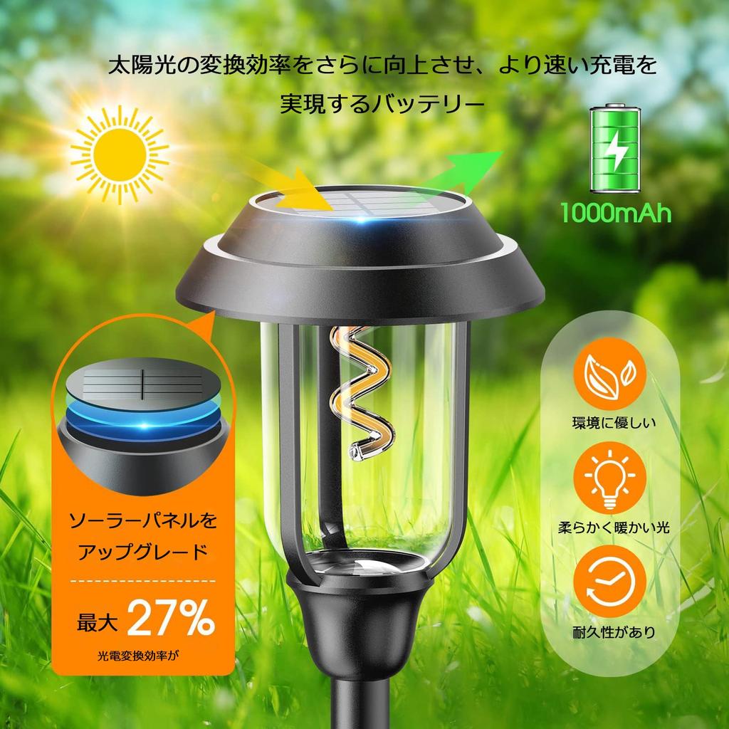 Solar Garten Automatischer Solar Rasen Solar Keine Verkabelung oder Elektroarbeiten Solar Boden IP65 Leuchtet Ihr von Lichtern, Ein/Aus, Lampen, Betrieben, Erforderlich,