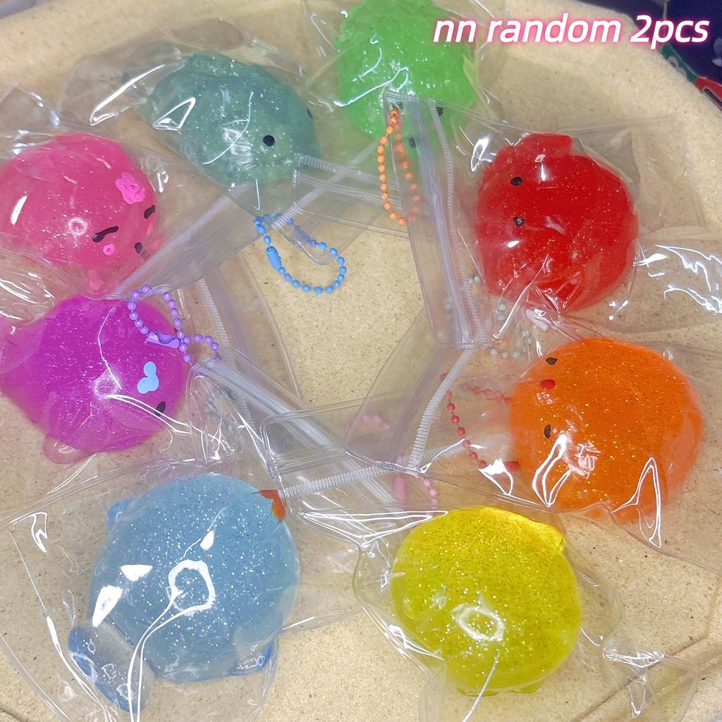 Glittery Squishies Toys Stress Relieving Toy Kids Party for Animal Mochi Kid Birthday Party Classroom Prizes Goodie Bags Stuffer