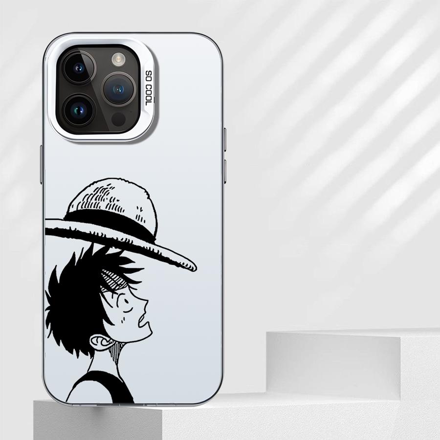 Phone Case for iPhone 16e 11 12 13 Pro Max 14 15 16 Plus Soft Cover One Piece Luffy Of The Straw Hat