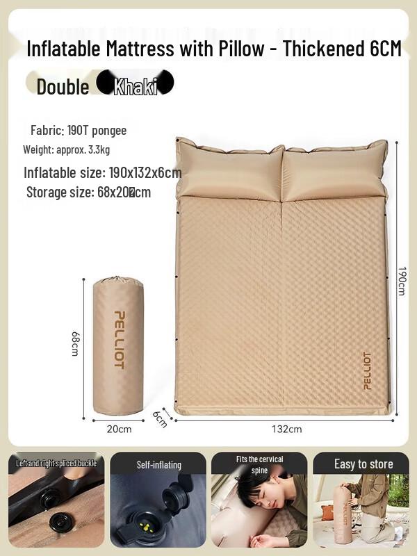 Pelliot Automatic Inflatable Double Camping Mattress