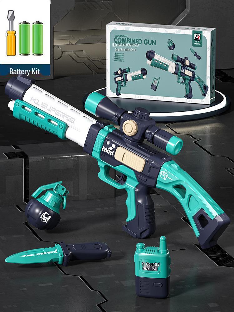 DIY Magnetic Gun Kit with Sound & Light for Kids Ages 3-6 - Educational Toy & Gift