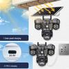 4G Panoramic Solar-Powered Outdoor Camera with Night Vision, Waterproof, and All-Day Recording