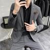 Men's Slim Fit British Korean Style Business, Groomsmen, and Dress Suits