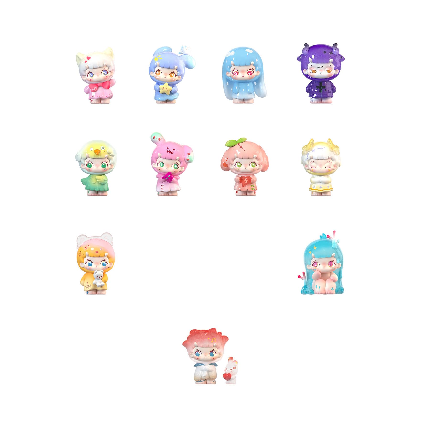 

TOYBEBOP Wiwi Series PVC Trading Box of 10 Inner World Figures,