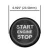 Black Carbon Fiber Keyless Engine Push Start Button Cover For Alfa Romeo Giulia
