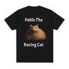 I Eat Cement Cursed Cat Funny Meme T Shirt Mens Fashion Humor Short Sleeve T Shirts Female Tshirt Tops Graphic T Shirts Y2K
