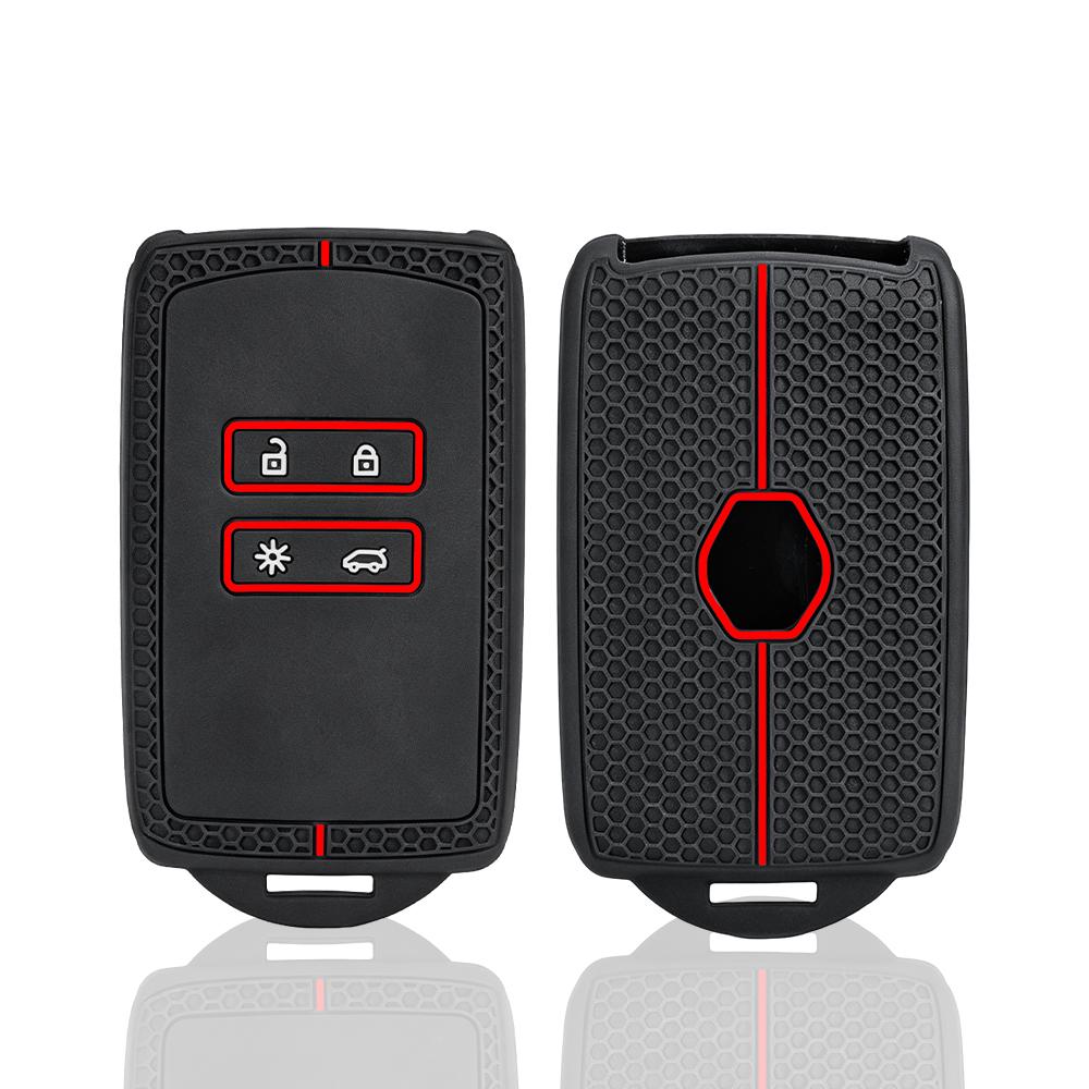 For Dacia Logan 3 For Renault Captur Zoe Espace 5 Clio Megane 4 Arkana Arcan Silicone Car Key Cover Case Key Holder Shell
