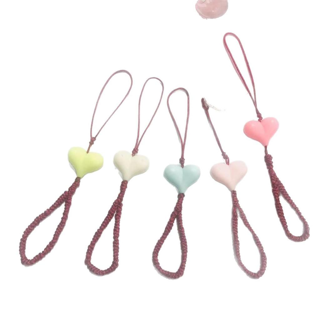 Handmade Heart Beads Tassel Bookmark & Fan Ornament - DIY Ancient-Style Gift Accessory