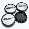 4 piezas/Set 75 mm / Clips 65 mm Emblema Insignia Logo Rays Tapacubos Centrales de Rueda de Coche Tapa de Cubo de Rueda Tapa de Cubo de Llanta Reemplazo Accesorios para Coche