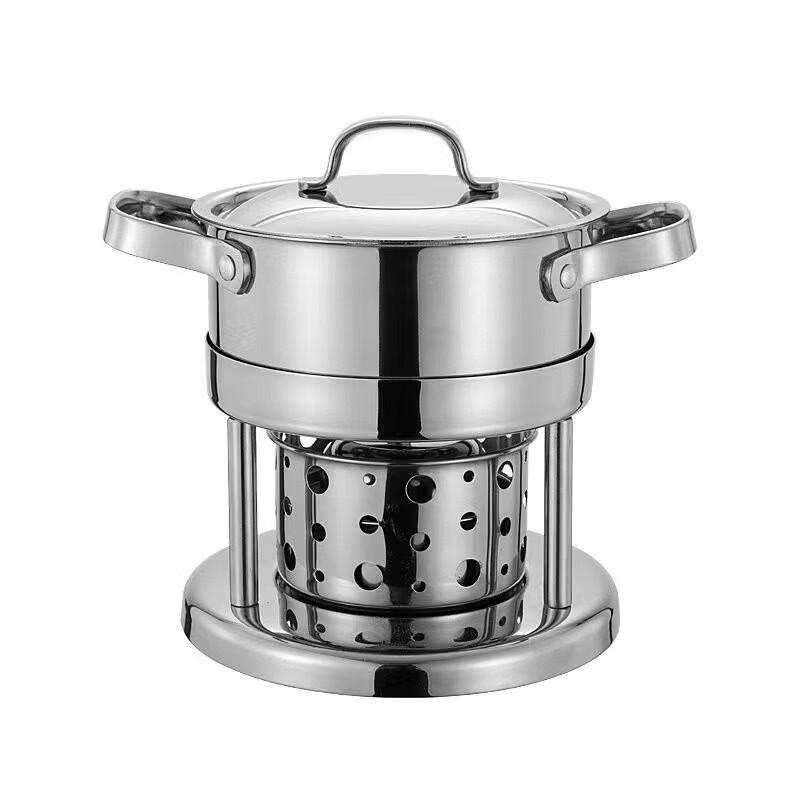 Di Ruien Stainless Steel Personal Alcohol Hot Pot