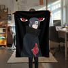 Itachi Uchiha Muster Flanelldecke, Hohe Qualität, Bequem für Alle Jahreszeiten, Heimdekoration, Wärme und Komfort, Perfekt für Geschenke.