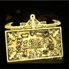 Brass Tai Sui Wall Five Blessings Bat Money Zodiac Year Hanging Ornament
