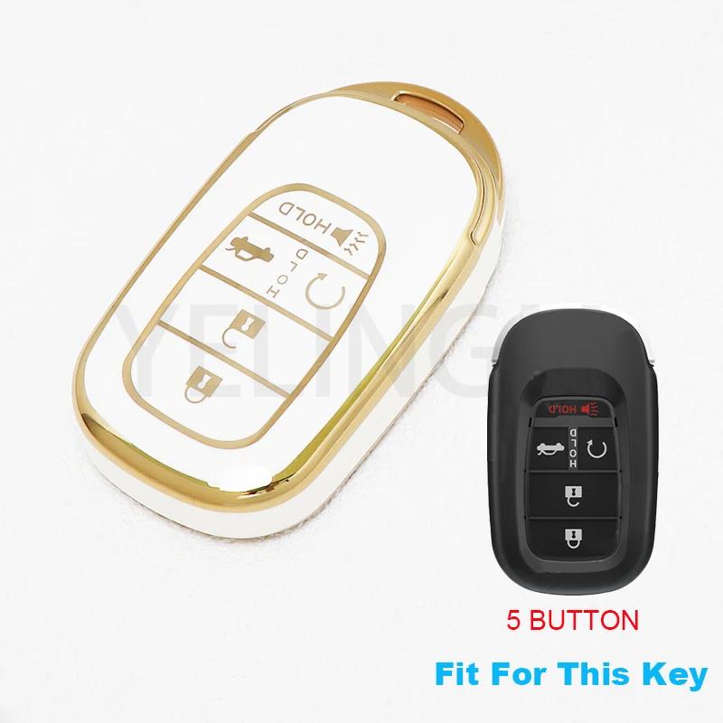 Husă TPU pentru Cheie Auto Pentru Honda Civic Accord HR-V CR-V CRV 2021 2022 2023 5 Butoane Carcasă Breloc Auto Accesorii