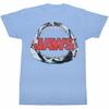 Jaws Bone Light Blue Heather Adult T-Shirt