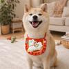 Chinese Style New Year Cat Collar Cartoon Horse Pattern Dog Scarf Comfortable Adjustable Pet Cat Scarfs Photo Props