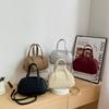 Monochromatic PU female shoulder bag with buckle for women textured bag with all the matches zipped bags feminine