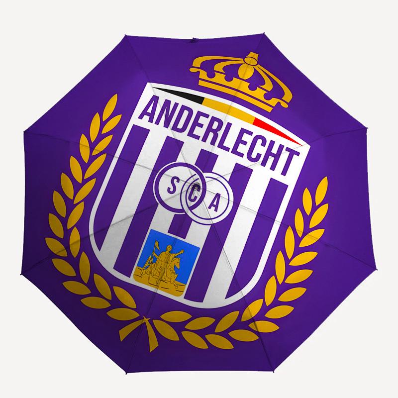 Anderlecht, Badge Automatic Opening and Closing, 8 rib Structure Portable Umbrella, Suitable for Men and Women in All Seasons  Perfect Gift