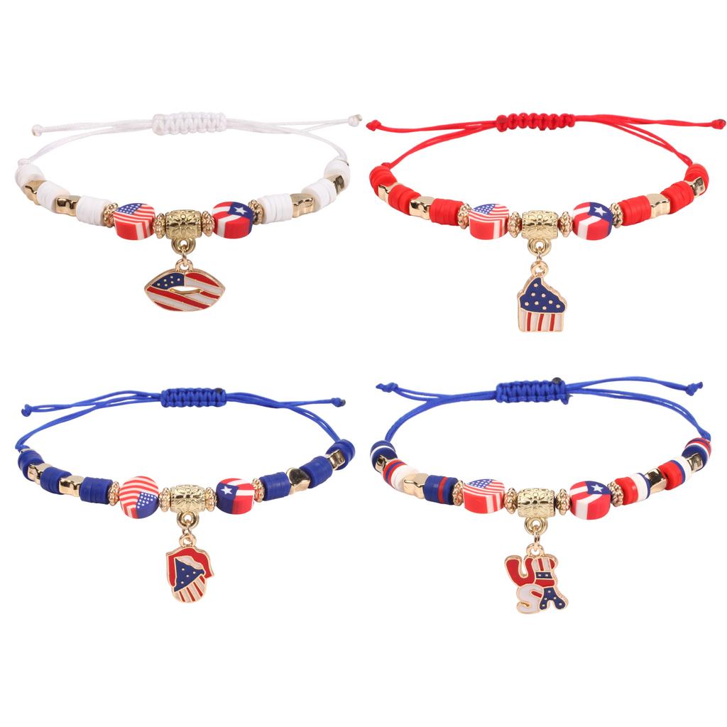 JYL TS Bracelet Bohemian Set Patrick's Day  Clover Beads Attracts Luck