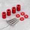 Aluminum Alloy Bonnet Raisers Hood Vent Spacers Screws Kit Modified Parts for Racing Car
