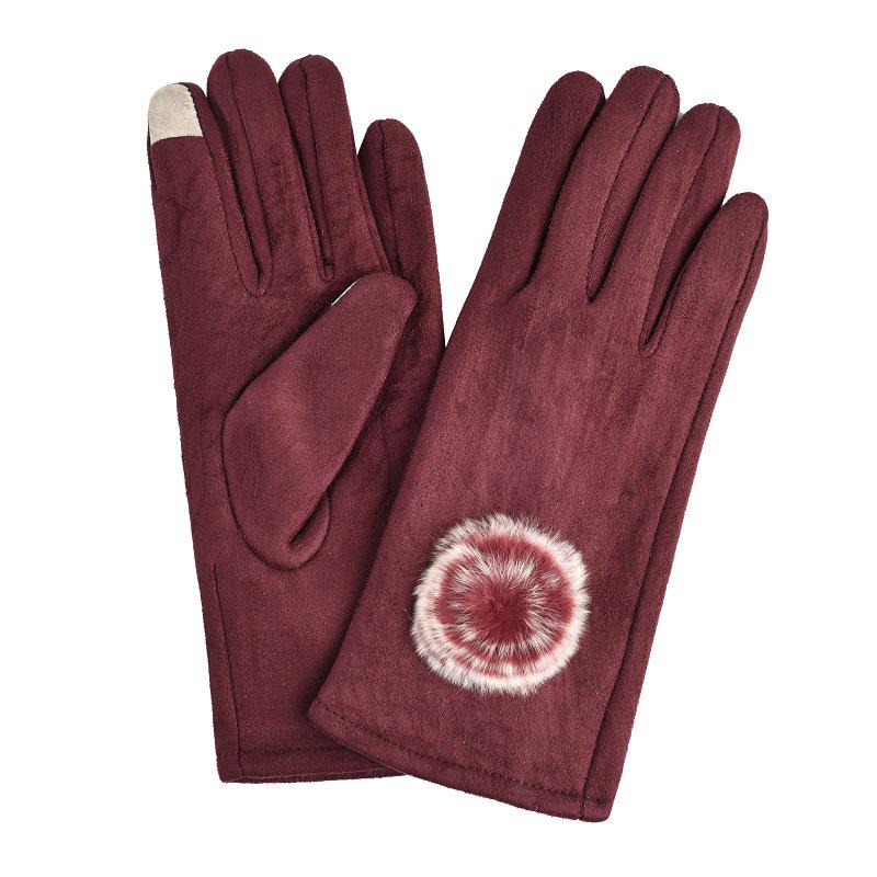 

Women s Autumn Winter Touchscreen Suede Gloves, Velvet-Lined and Thickened for Warmth, Perfect for Cycling One Size