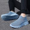 Green Cheap Knitted Man Sneakers Couple Size 35-46 Lightweight Men's Casual Sneakers Slip-on Comfortable Running Shoes For Men