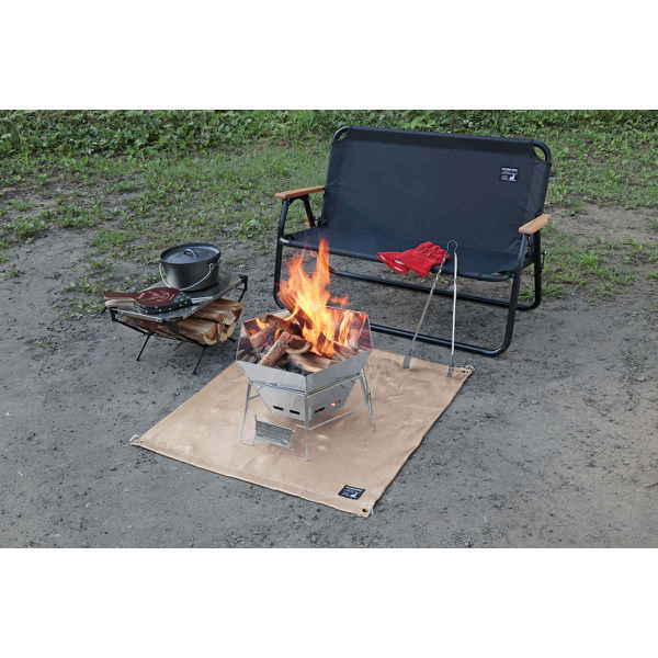 Pearl Kinzoku Pearl Captain Stag Bonfire Sheet  80 X 80cm  Ug 3300 [Bonfire Stand Sheet]