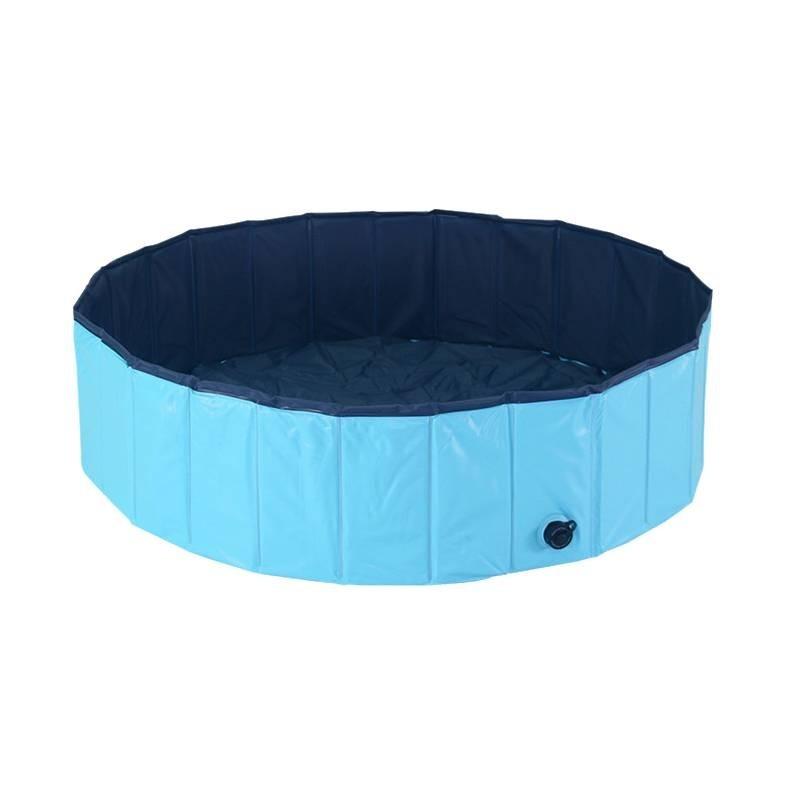 

Крутые товары для питомцев Надувной бассейн Складной ПВХ Нескользящий материал синий