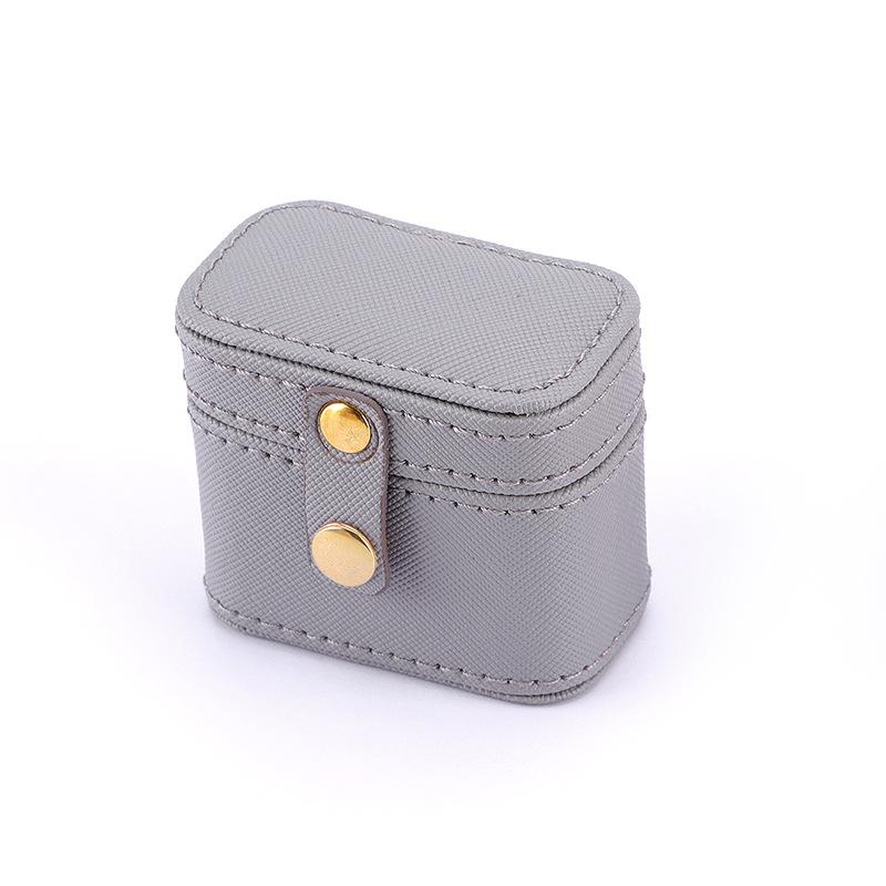 Jewelry box - portable travel minimalist mini jewelry organizer for earrings, studs, and rings
