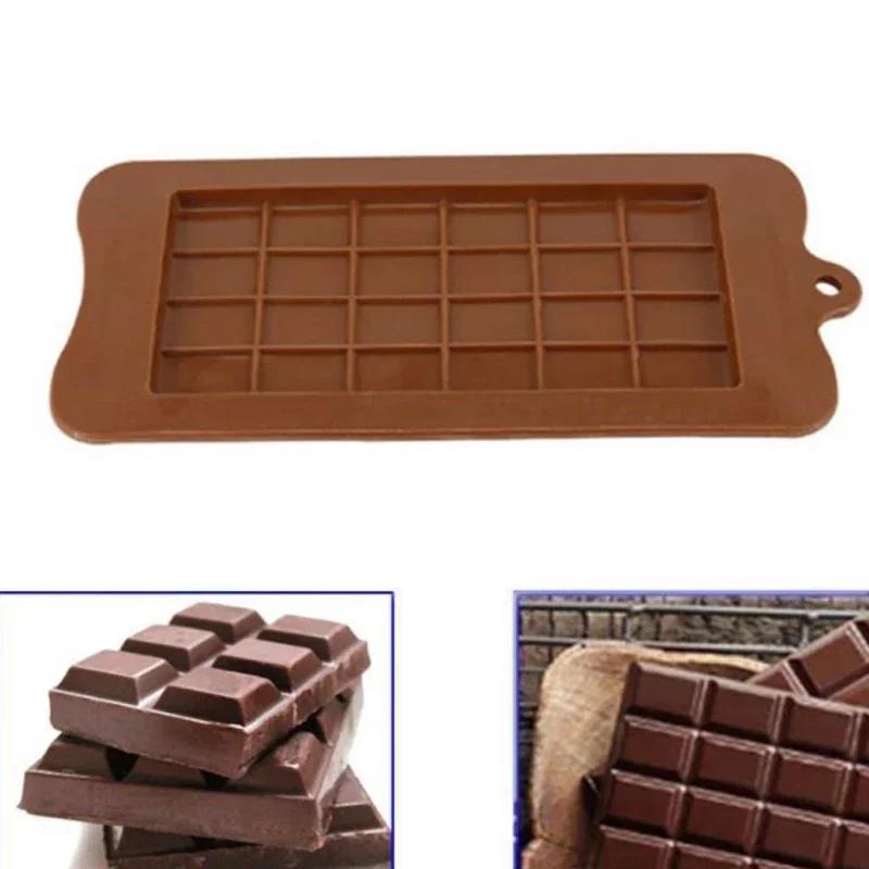 High Quality DIY 24 Cavity Square Silicone Chocolate Molds food grade Bakeware Eco - friendly Cake Molds 1PC