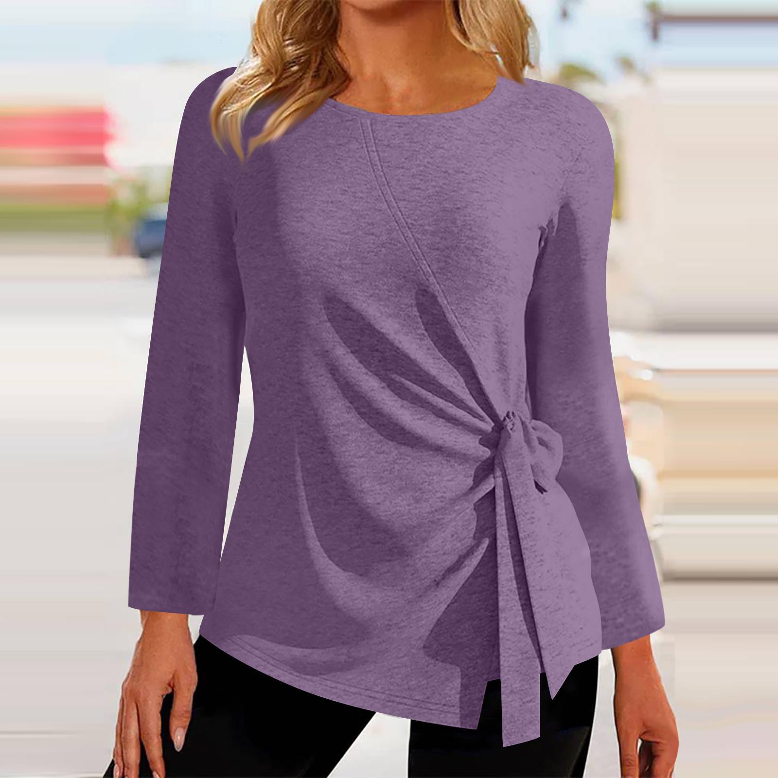 

Женские топы с длинными рукавами. Летние асимметричные футболки. Облегающие повседневные топы. Футболки. Пуловеры. Футболки. Летние топы. Топы с короткими рукавами. XXL фиолетовый