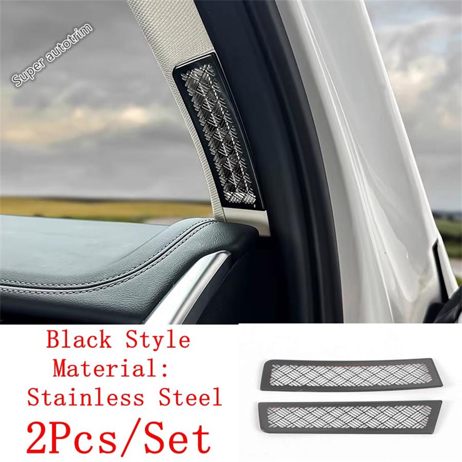 Car Front Pillar A Tweeter Speaker Audio Sound Frame Sequin Cover Trim Accessories For BMW X1 iX1 U11 X2 iX2 U10  2024 2025
