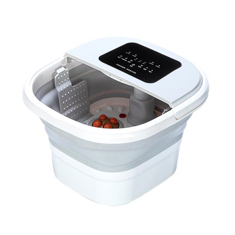 Bain de pieds chauffant entièrement automatique - Bain de pieds pliable portable à température constante pour le soin des mollets et des pieds ZD09