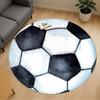 1pc Soccer Ball Round Chair Mat Area Rug - Non-Slip, Floor Mat for Office, Bedroom, and Indoor Decor C1125111