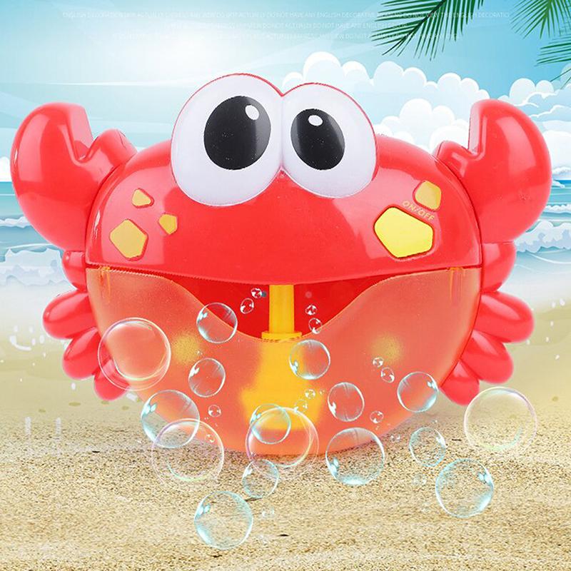 Baby Bath Toys Bubble Machine Crabs Frog Whale Music Kids Bath Toy Bathtub Soap Automatic Bubble Maker Bathroom Toy For Children