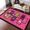 Cartoon Hopscotch Flannel Carpet for Bedroom Living Room Bedside Girl Room Floor Mats Home Decor Layout Sofa Cushion Rug