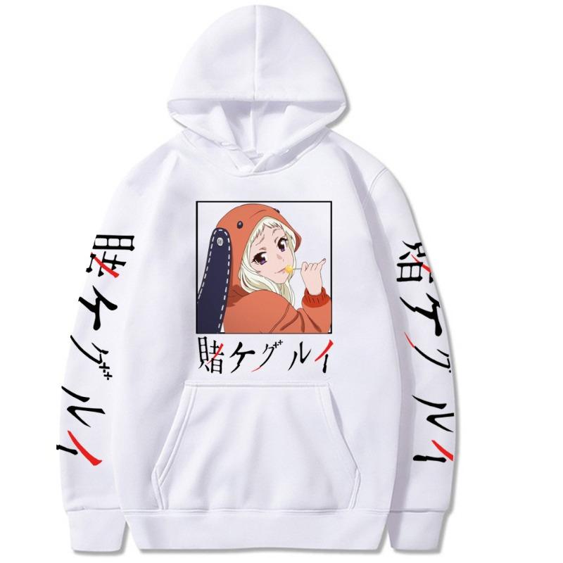 Kakegurui Japanese Animation Men's Hoodie Vintage Unisex Pullover Men Vintage Graphic Hoody Tops Oversize Clothing