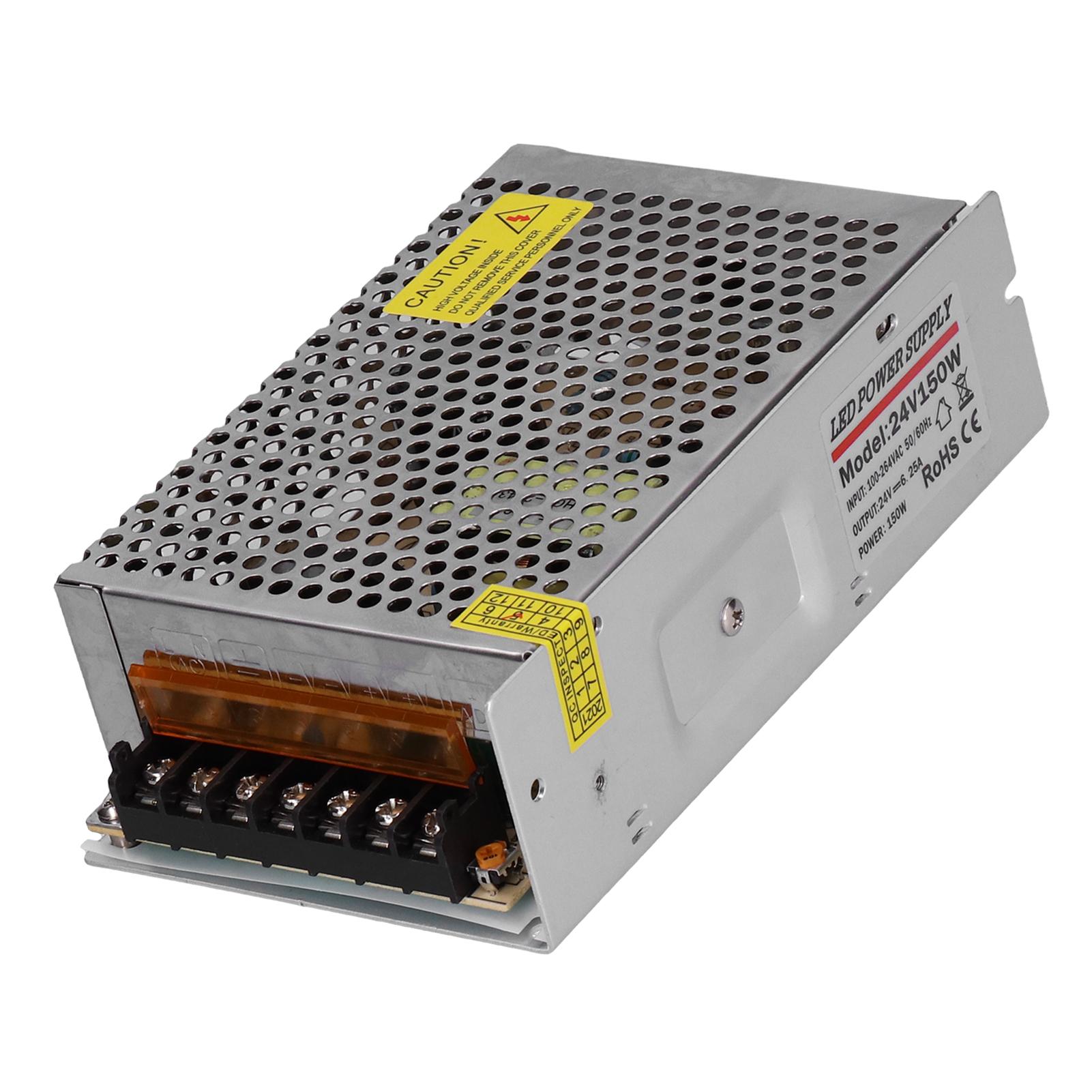 

YY15024 Regulated Switching Power Supply Driver DC 24V 150W 6.25A for LED Security Monitoring