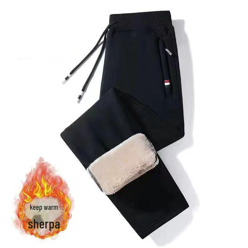 Men's Anti-Theft Worksite Zipper Sweatpants, Versatile Loose Fit Drawstring Construction Trousers