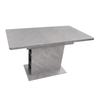 Dining Table Wood, Extendable Dining Room Tables with Storage, Rectangular Kitchen Table, Grey