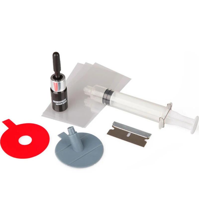 

Набор инструментов для ремонта лобового стекла. Быстрое исправление трещин на стекле автомобиля. Защитные наклейки. Герметик для лобового стекла. Полировка оконного экрана своими руками.