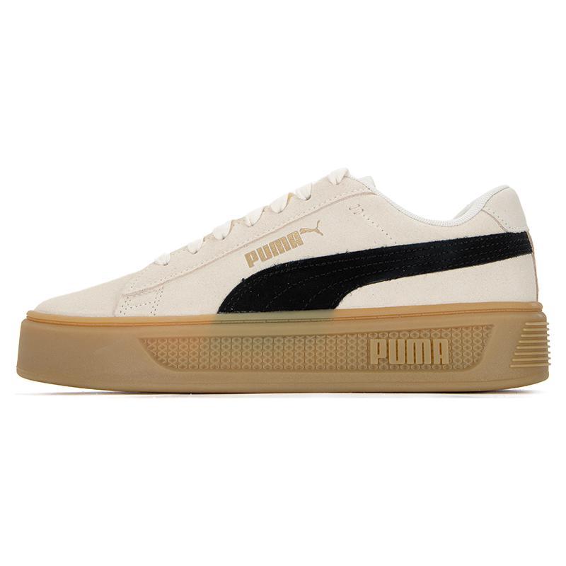 New PUMA Smash Platform V3 Sd 'Cream Brown' Women's 391942-01