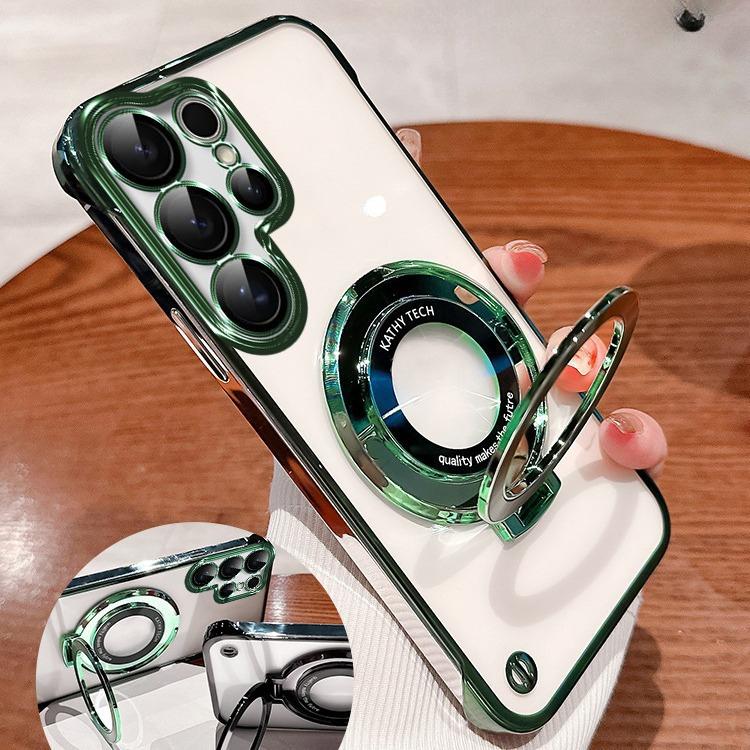 

Подходит для чехла для телефона Huawei Pura70, Прозрачная электроплакированная пленка для объектива Mate70, Безрамочная магнитная подставка, Тонкая жесткая оболочка Honor X60