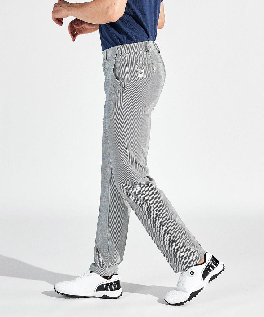 Golf Pants Soccer 2WAY Stretch Waist Free Striped Pattern Golf MG5SLP23M NV00 [Munsingwear] Men's (Navy)