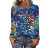 Long Sleeve Shirts For Women Cute Print Graphic Tees Blouses Casual Plus Size Basic Tops Pullover