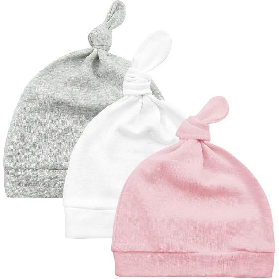 Durio Newborn Baby Hat and Mittens Set - Soft Cute Mittens and Hat for Baby Girls and Boys 0-6 Months 0-6 Months