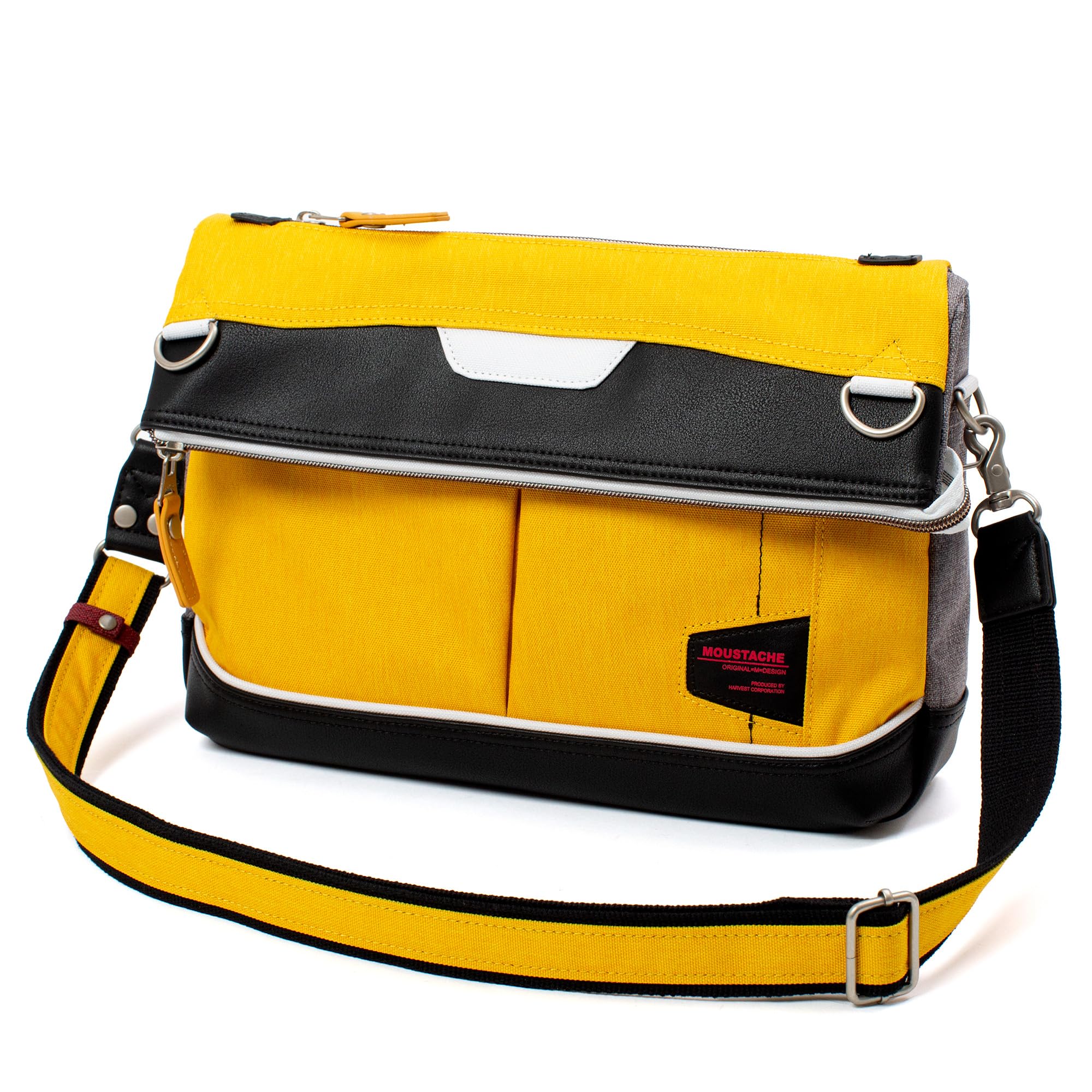 

Evangelion Collaboration Shoulder Bag Heathered Polyester Synthetic Leather [Mustache] JEV-4000 (Mustard)