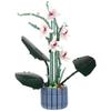 Flower Orchid in a Pot Construction Blocks Flower to be assembled 728 pcs.