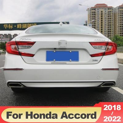 Für Honda Accord 10th X 2018-2022 ABS Carbon Fiber Hinten Nebel Licht Lampe Abdeckung Trim Stoßstange Reflektor dekorative rahmen Zubehör