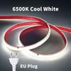 220V COB LED Strip Light 296 LEDs/m High Brightness Waterproof Flexible LED Tape Ribbon for Room Kitchen Outdoor Lighting 230V